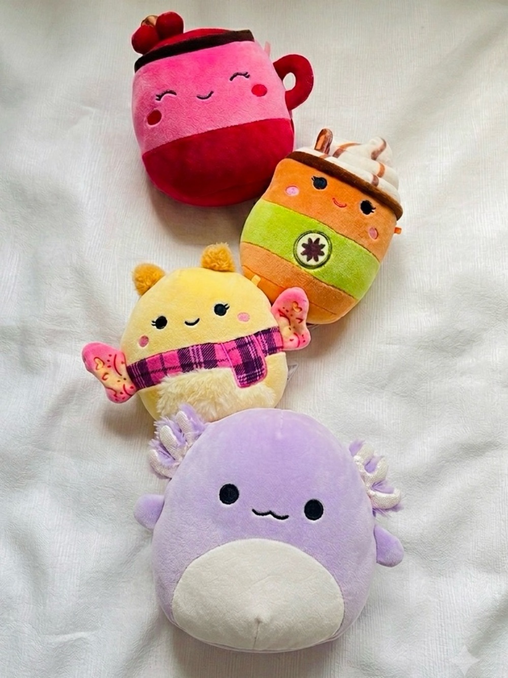 Squishmallow bundle x4 plush stuffed toys